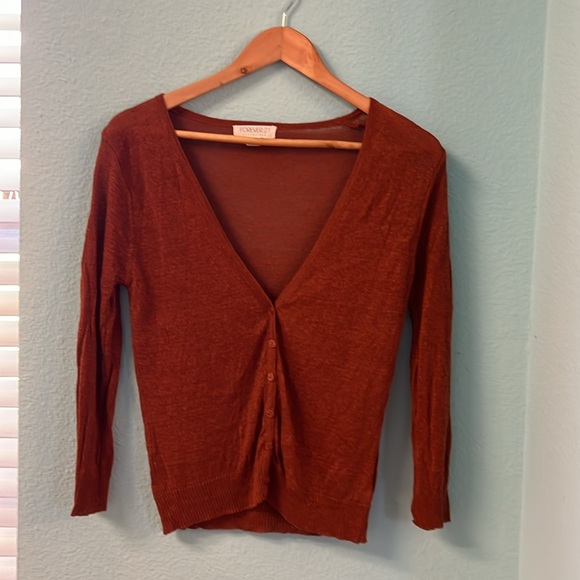 Burnt Orange Cardigan - Picture 5 of 5